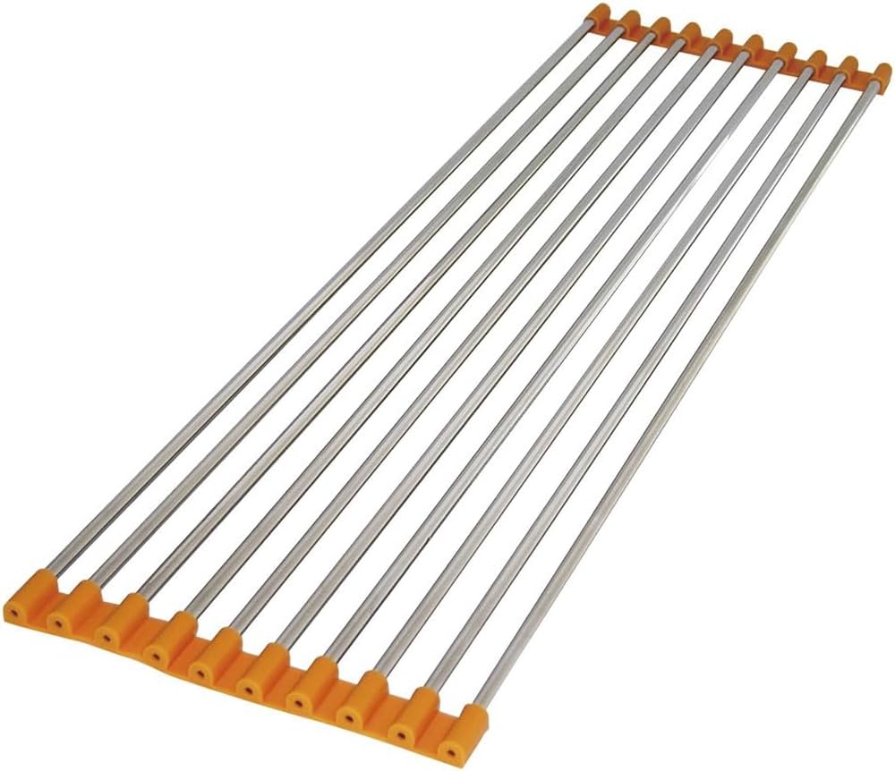 

Сушилка для посуды Sugiyama Metal, Над раковиной, Вращающийся тип, Сделано в Японии, Нержавеющая сталь, 16 x 57 см, Оранжевый, KS-2763