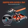 VEVOR Motorcycle Lift ATV Scissor Jack Dolly 499.5 Kg Wide Deck & Hand Crank