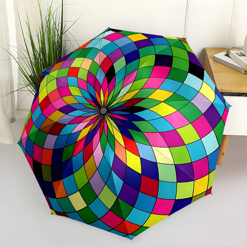 

1pc Colorful Sphere Automatic Folding Umbrella. casual outdoor accessory, for all seasons yy250924051