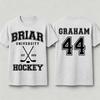 2026 New Off-Campus Briar University Hockey Graham 44 Unisex Shirt Cotton Men's Summer Fashion Daily Wear Cool Top
