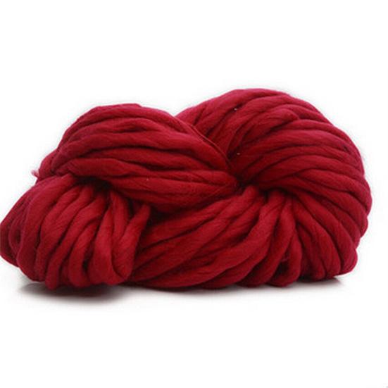 250g Moda Super Gruesa DIY Tejido a Mano Manta Gorros Cálido Lana Gigante Gruesa