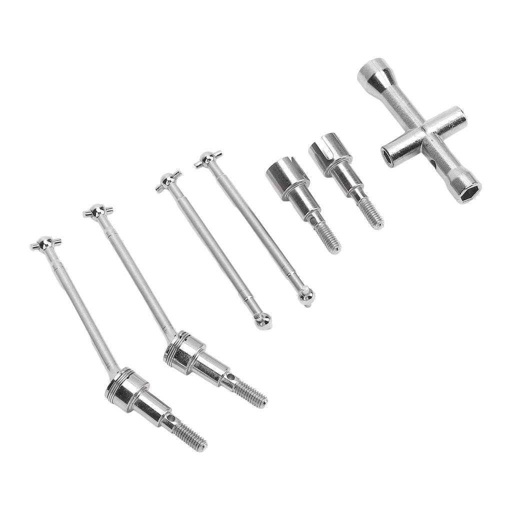 RC Car Drive Shaft Set 6312 Brushless Metal Front Rear Wheel Drive Axle Replacement for SCY 16101Pro 16210Pro