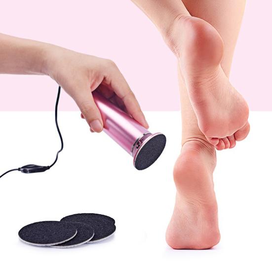 Yousheng Electric Foot Callus Remover Ergonomic Pedicure Machine Foot Grinder Portable Foot Exfoliator Dead Skin Remover with Replacement Sandpaper