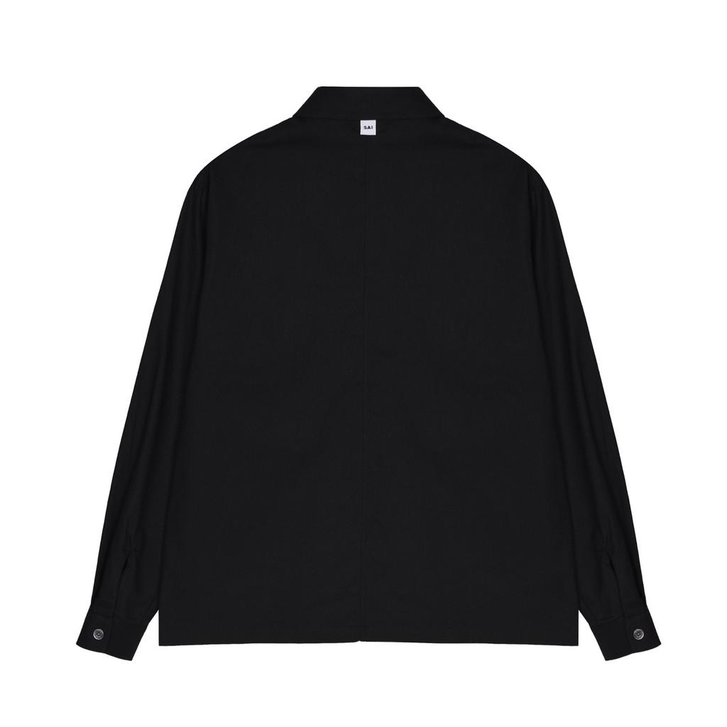 Saai 003 Overshirt Jacket Black