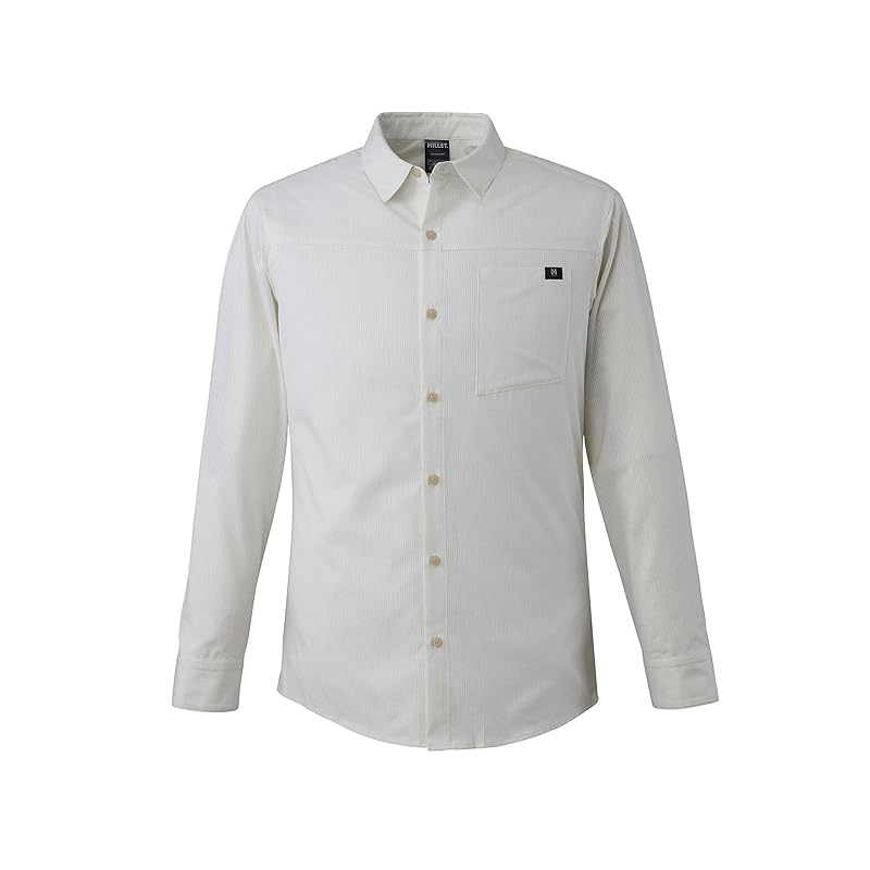 

[Millet] mountaineering shirt Alpi shirt II long sleeve MIV02077 men s Foggy Dew (NEW) LOGO) L