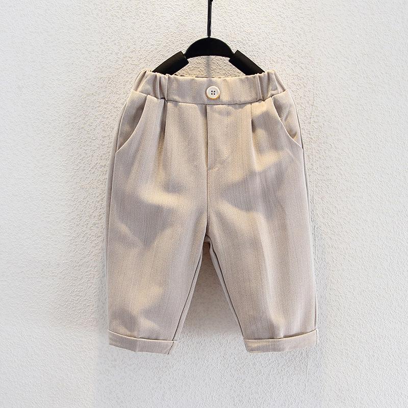 Kids' Black Dress Pants & Girls' Navy Straight-Leg Uniform Pants with Full Elastic Waist