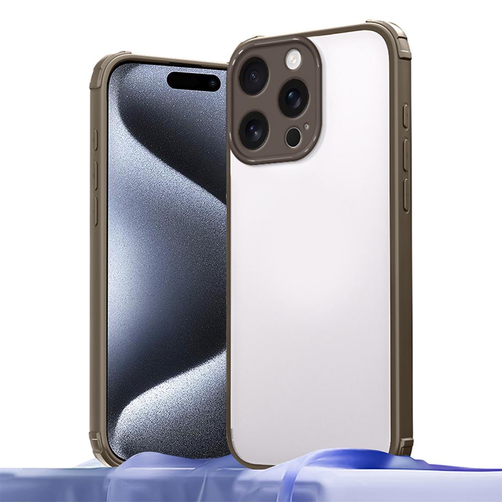 For iPhone 15 Pro Max Case Reinforced Corner Shockproof TPU + Acrylic Phone Cover