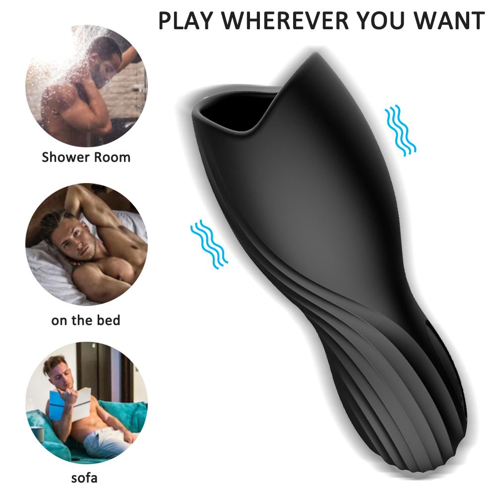 Male Masturbator Penis Massage Vibrator for Men Dick Stimulator  Massage Waterproof Adult Sex Toy for Men