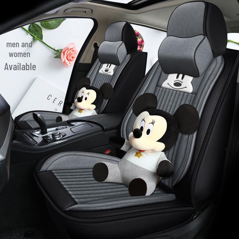 Infiniti QX60/QX30/QX70 Linen Cartoon Car Seat Covers – All-Season, Full Surround Design
