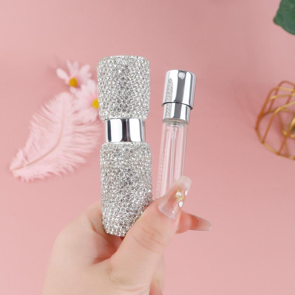 Diamond Silver White Mini 10ml Perfume Spray Bottle