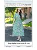 Kwiatowa Sukienka Midi Plus Size z Bawełny i Jedwabiu na Lato - Elegancki Chiński Styl
