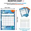Outus 122 Pieces Classroom Incentive Chart for 6 Designs with 1760 Pieces Colorful Star Stickers for Classroom Teaching Kids Behavior Chore Reward