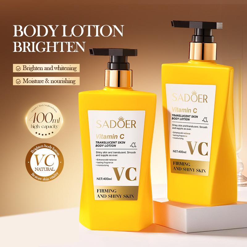 Vitamin C Brightening Body Lotion SADOER Moisturizing Body Lotion
