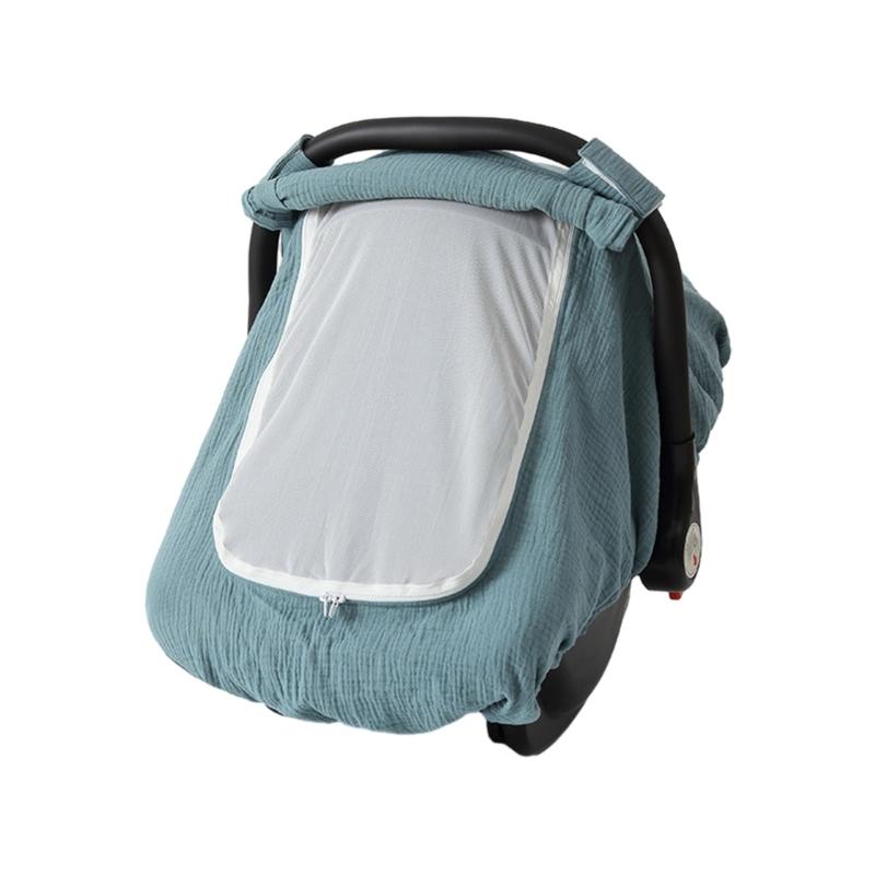 Car Seat Covers for Babies Portable Baby Car Seat Cover for Boys Girls Infant Carseat Covers Kick-Proof Car Seat Canopy