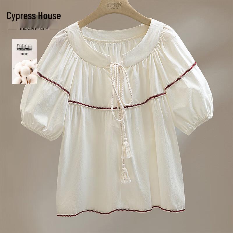 Women s Puff Sleeve Round Neck Blouse XL