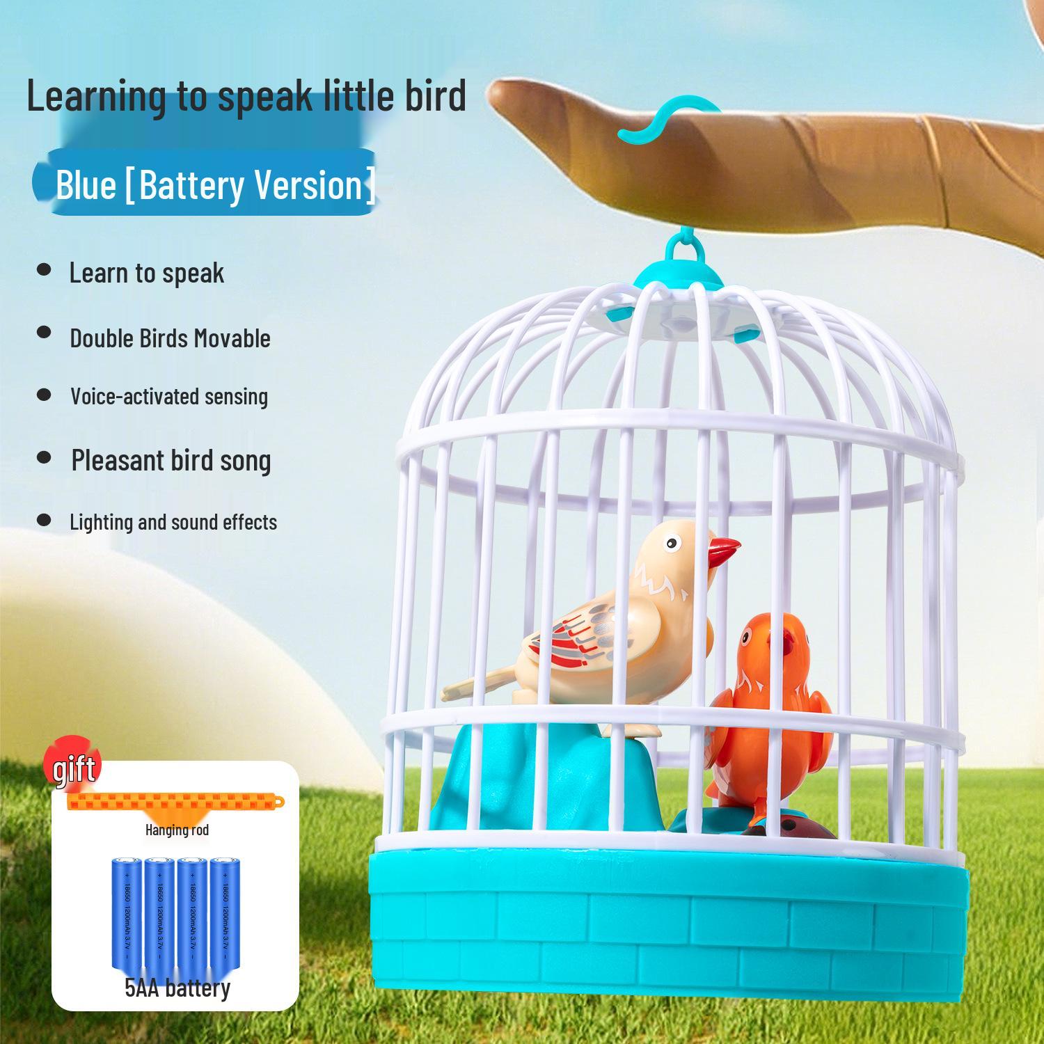 Talking Baby Bird Toy for 0-3 Years: Head-Lifting Training, Electric