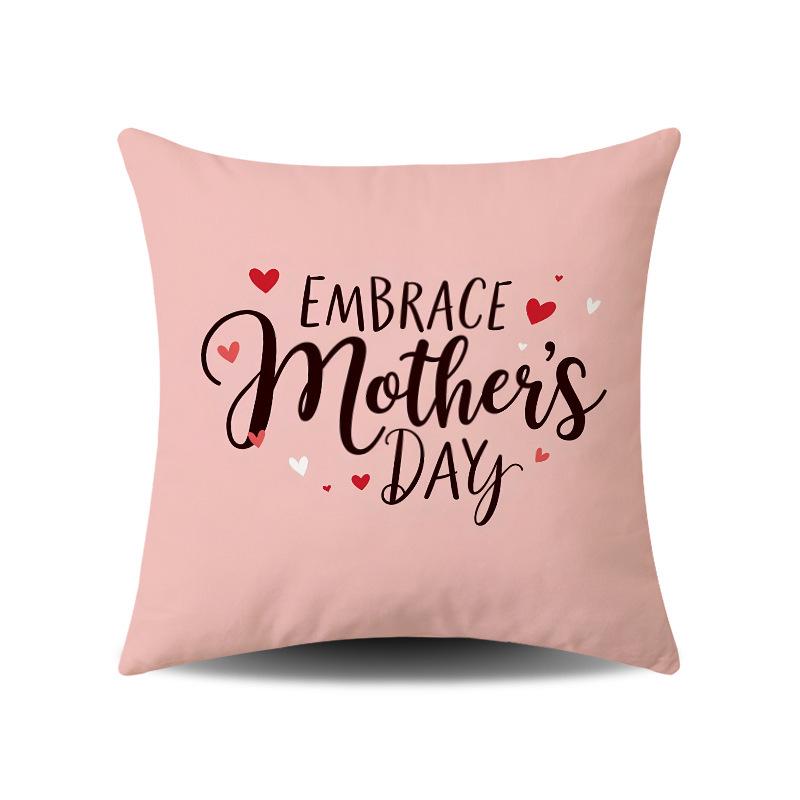 Mother's Day Festive Atmosphere Cushion Covers for Home and Sofa Decor
