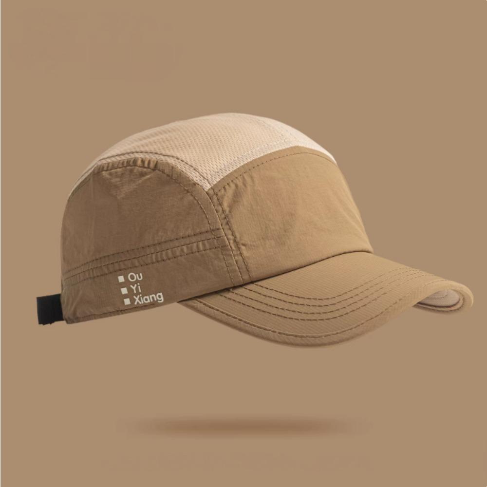 5 Panel Nylon Mesh Baseball Cap for Men Women, Embroidery Letter Vintage, Ideal for Outdoor Lightweight Fashion Adjustable Hat