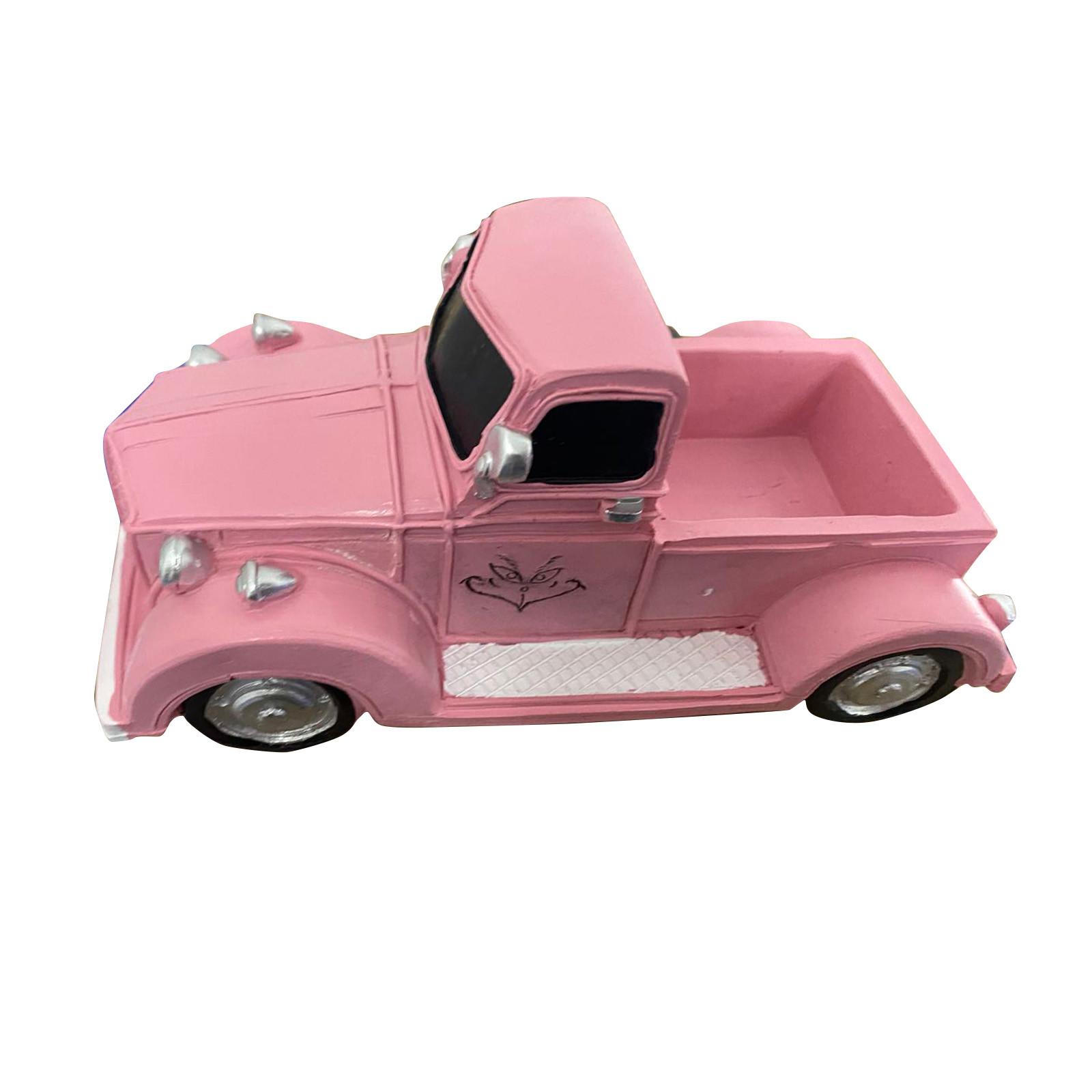 

Resin Vintage Truck Model Decorative Figurine Classic Pickup Truck Design for Home Office Desk Display and Collectors Gift
