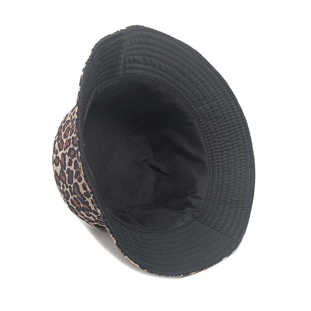 Classic Leopard Print Bucket Hat,Unisex Fashion Sunshade Fisherman Cap,Summer Sun Protection Panama Hat For Outdoor Beach Travel