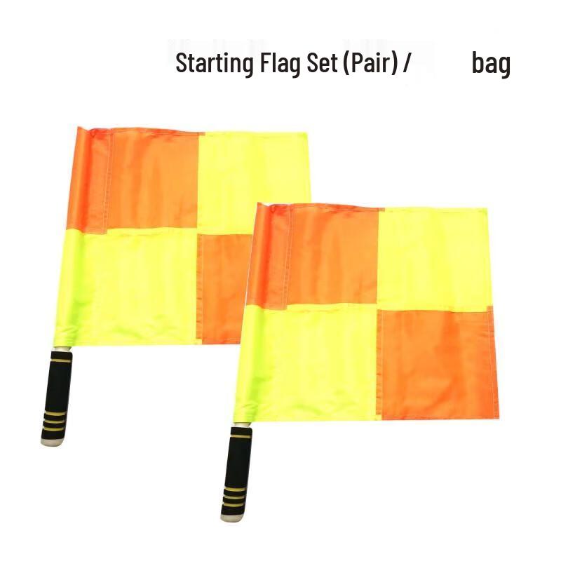Referee & Linesman Checkered Signal Flags