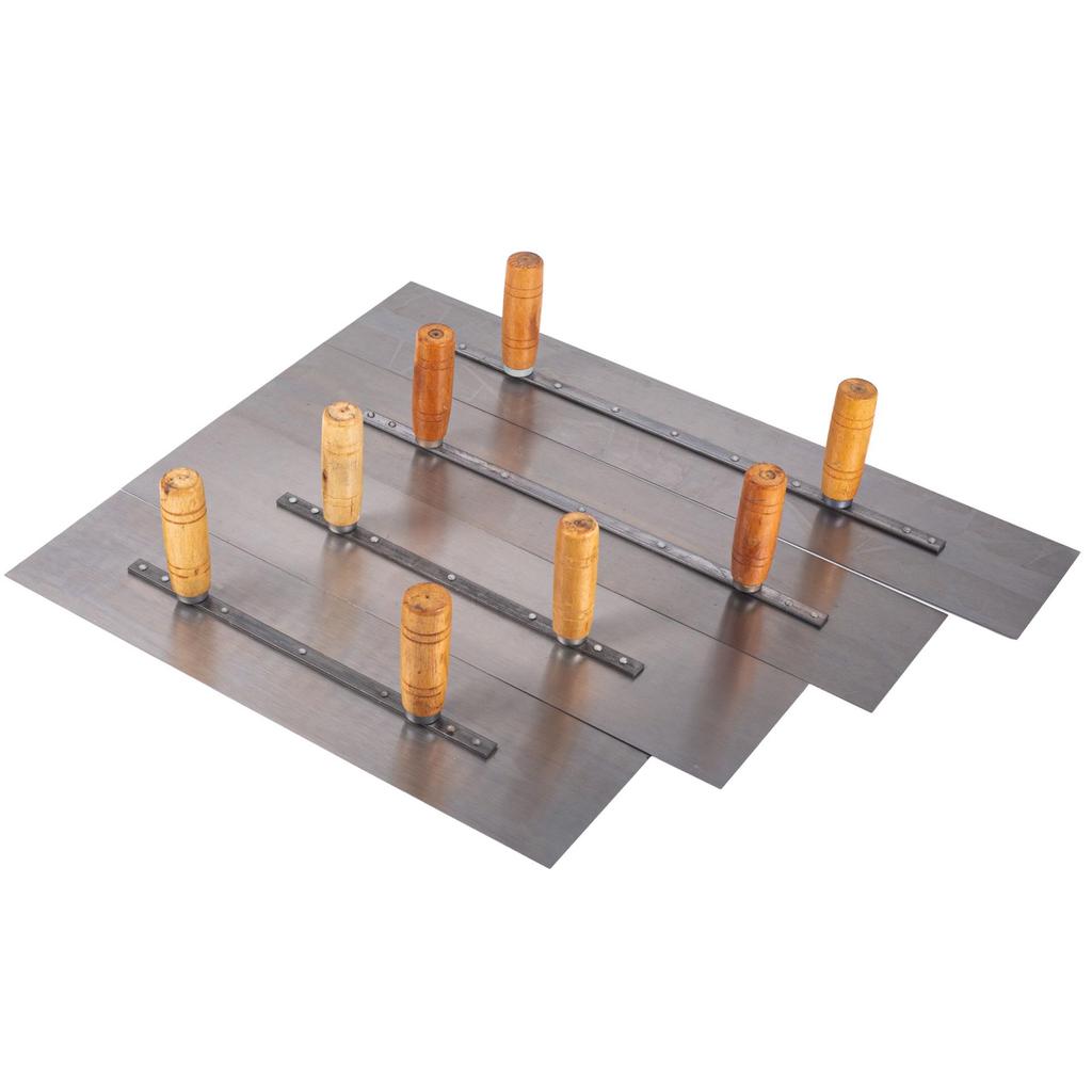 Two-Handle Blue Steel Trowel & Putty Scraper - Sizes: 45", 50", 55", 60"