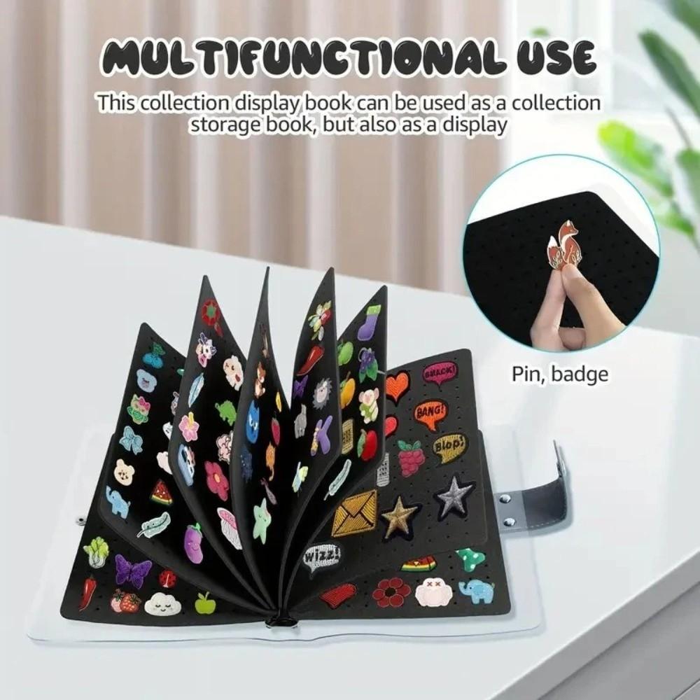 Dust-proof Felt Brooch Storage Book Space Saving Badges Collection Book Medal Organization