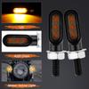 8mm Motorcycle Mini LED Turn Signal Light Indicators Flashing Light Blinker 12V For Bobber Cafe Racer Honda Yamaha Kawasaki
