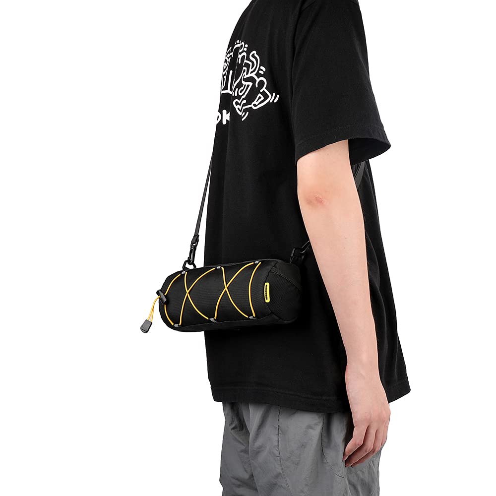 Rhinowalk Bicycle Handlebar Front Bicycle Frame Storage Roll Mountain Bike Commuter Shoulder Professional Cycling Black Bag, Bag, Bag, Bag,