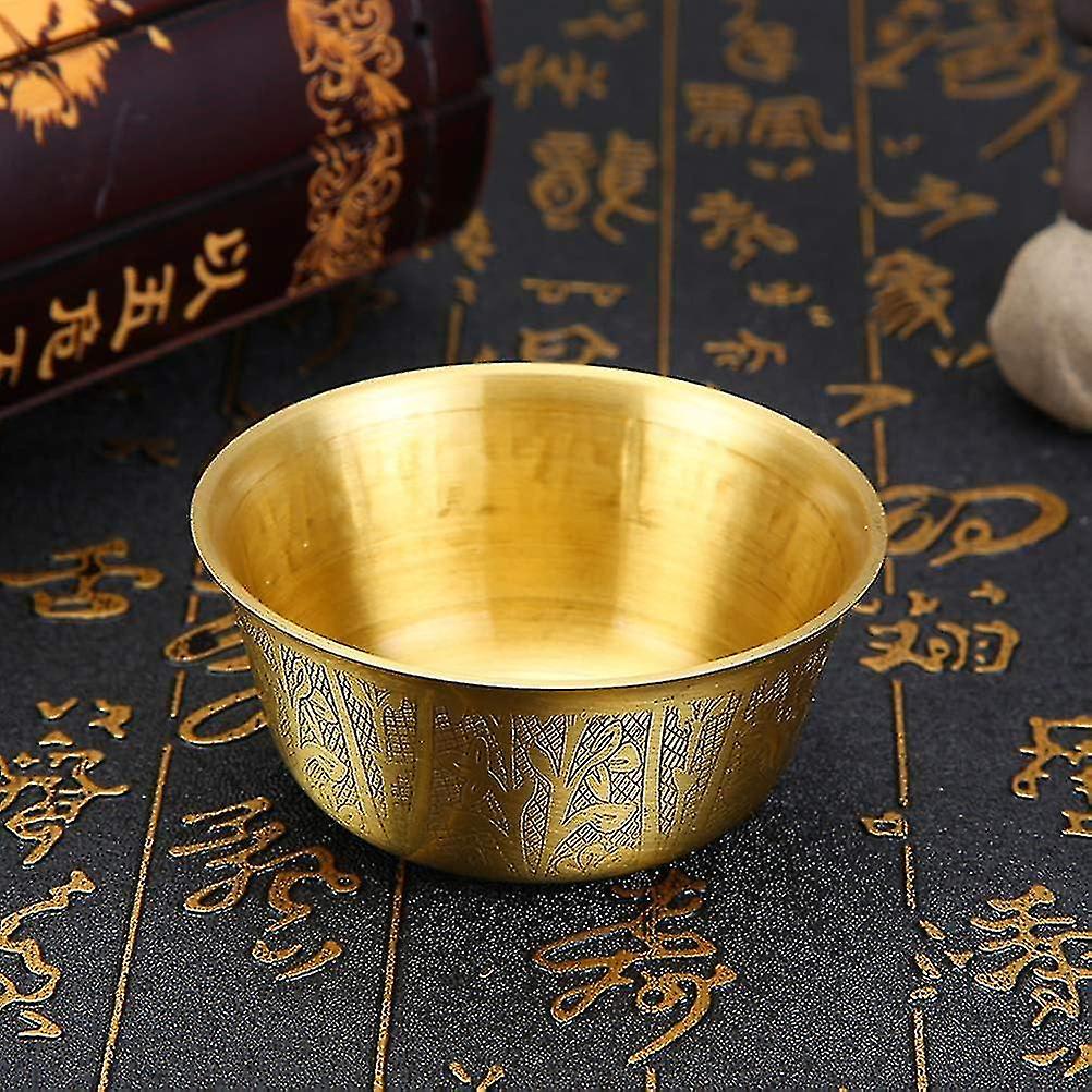 Copper Worship Bowl - 4 inches, suitable for religious ceremonies and home decoration 1 piece - jue