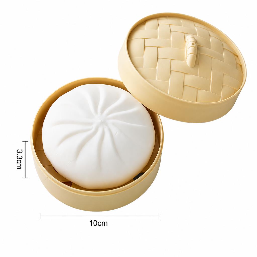Weicher Brötchen-Knödel Squishy Stressabbau Quetschspielzeug Kawaii Jumbo Dampfbrötchen Dekompressionsspielzeug Geschenk für Kinder Erwachsene