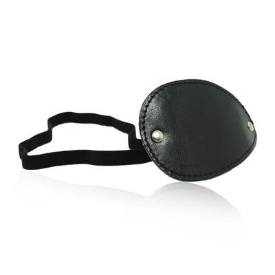 Cosplay Pirate Leather Eye Patch Cover Steampunk Blindfold Eyepatch Gear Halloween Carnival One-eyed Prop Costume Accessory