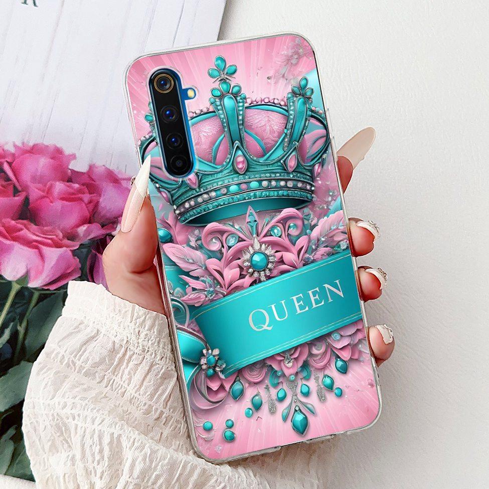 6.6" For Realme 6Pro RMX2061 RMX2063 Back Cover For Realme 6 Pro Case Clear Luxury Fashion Cute Cat Cool Funny Soft TPU Bumper
