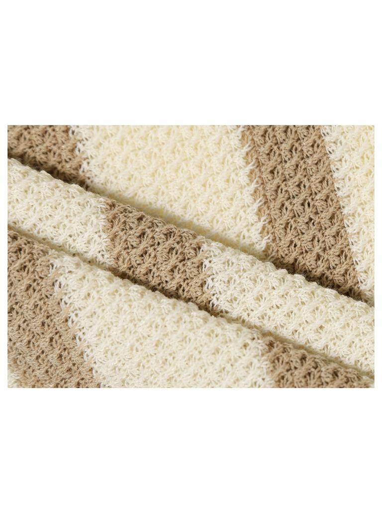 GUBIN Striped Knit Sleeveless
