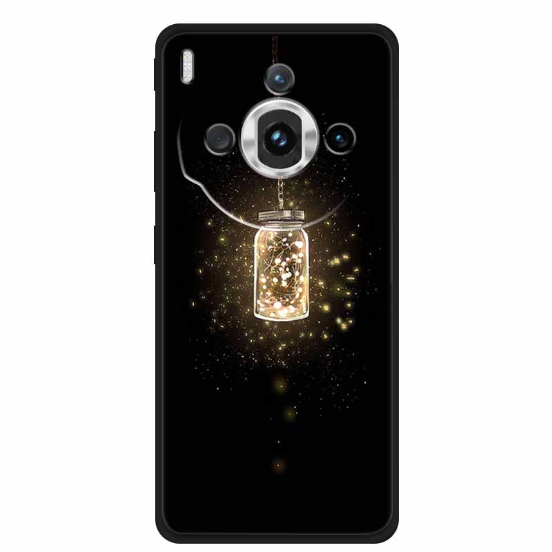 For ZTE nubia Z60S Pro 6.78" Case TPU Soft Black Silicone Painted Cute Cat Starry Cover for Nubia Z60S Pro Luxury Animals Funda
