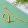 Colorful Self-Locking Silicone Cable Tie Keychain & Ornament Set