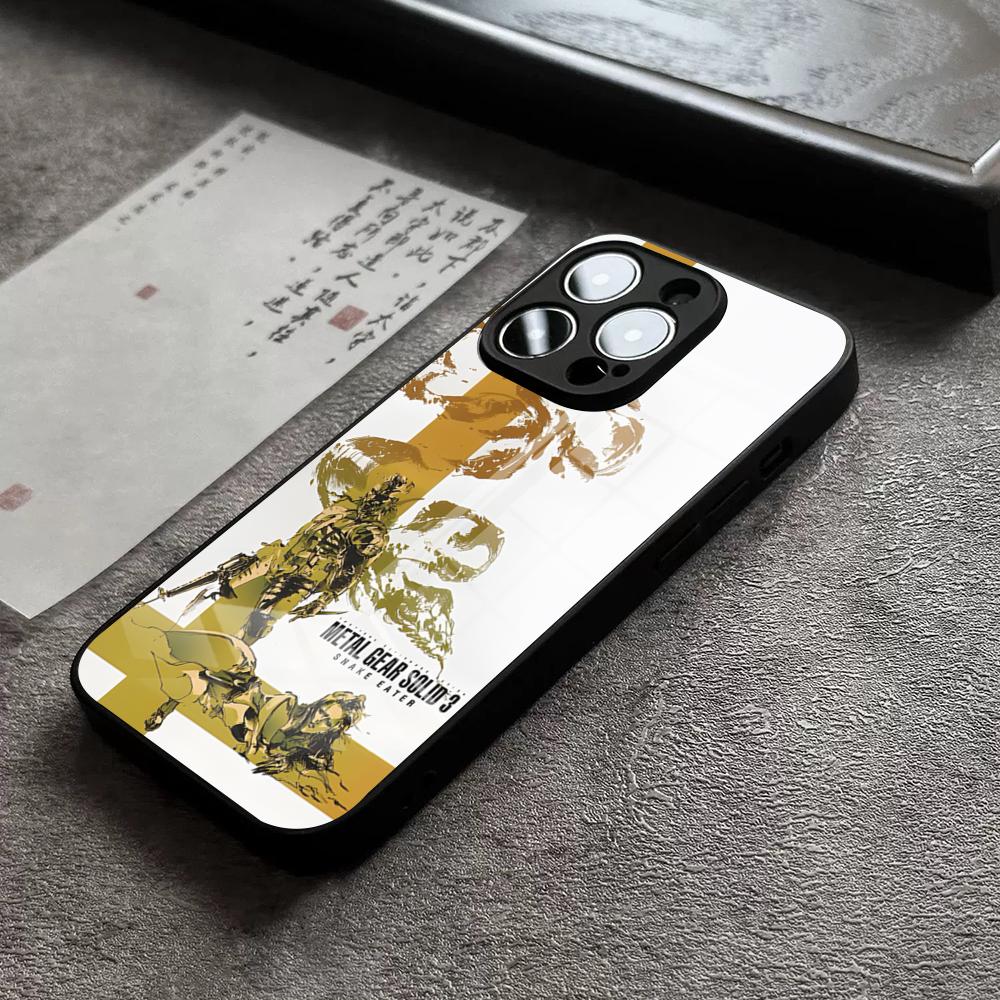 Metal Gear Solid Phone Case For IPhone 16 Pro Max 15 Plus 14 Pro 12 11 13 Mini X XR XS Max 8 7 Plus SE Glass Cover