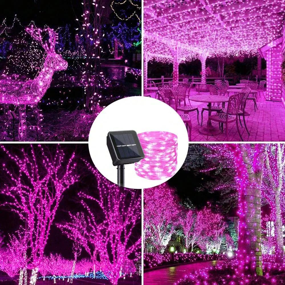 Solar Light String IP65 Waterproof Light String Suitable for Christmas Trees Weddings Holidays Parties Gardens