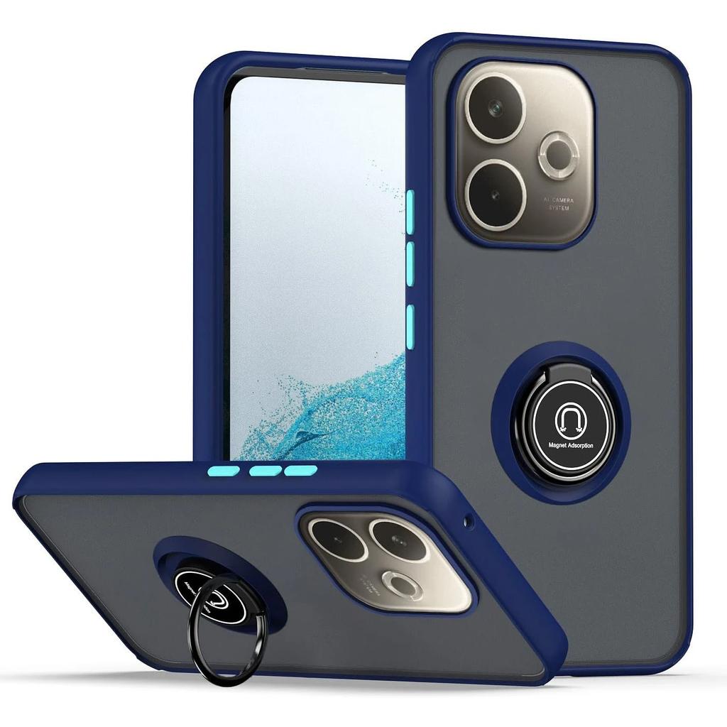 Nárazuvzdorný matný kryt Armor pro OPPO A5 Pro 5G Ochranný kryt Kroužek Magnetický stojánek Držák Zadní kryt Coque Fundas