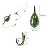 48g Fishing Bait Cage Line Group Feeder Sinker String Hook Carp Fish Bait Feeder Holder with Hook Carp Fishing Tackle Tool