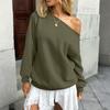 Women's Solid-color Fashionable Long-sleeved Top