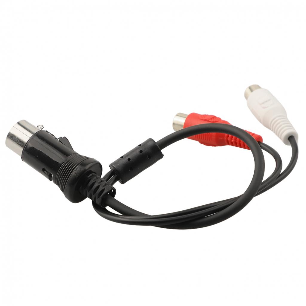 Auto-Audio für Cinch auf 13-Pin-Kabel AUX-Audio-Adapter, für Kenwood CD-Player Neu