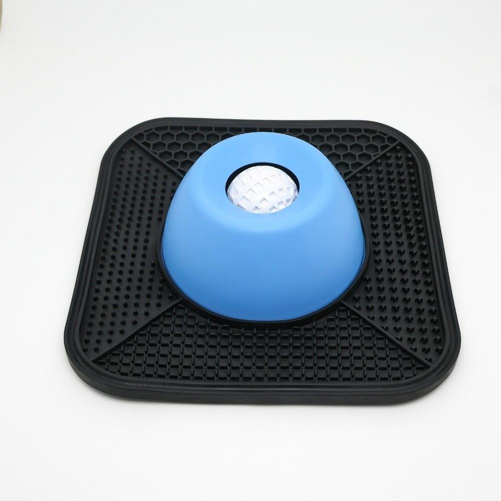 Silicone Pet Lick Bowl Non-Slip Liquid Food Bowl Creative Dog Slow-speed Bowl  For Dogs Cats синий
