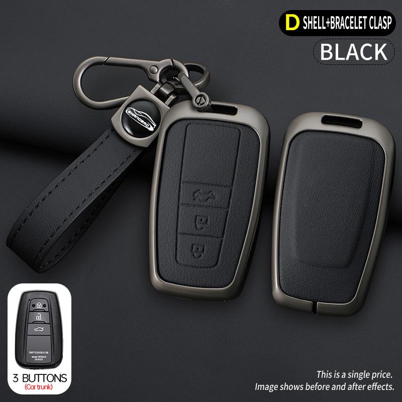 Car Key Case For Toyota Prius Camry Corolla C-Hr Chr Rav4 Prado Izoa Levin Avalon Zinc Shell Cover