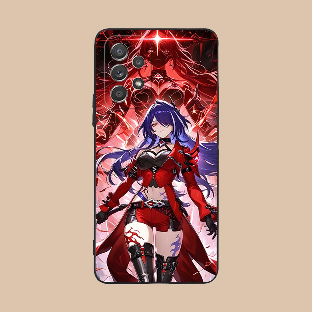 HSR Acheron Matte TPU Mobile Phone Case for Samsung Galaxy A56 55 54 53 52 51 36 35 34 23 16 15 5G Colorful Cover
