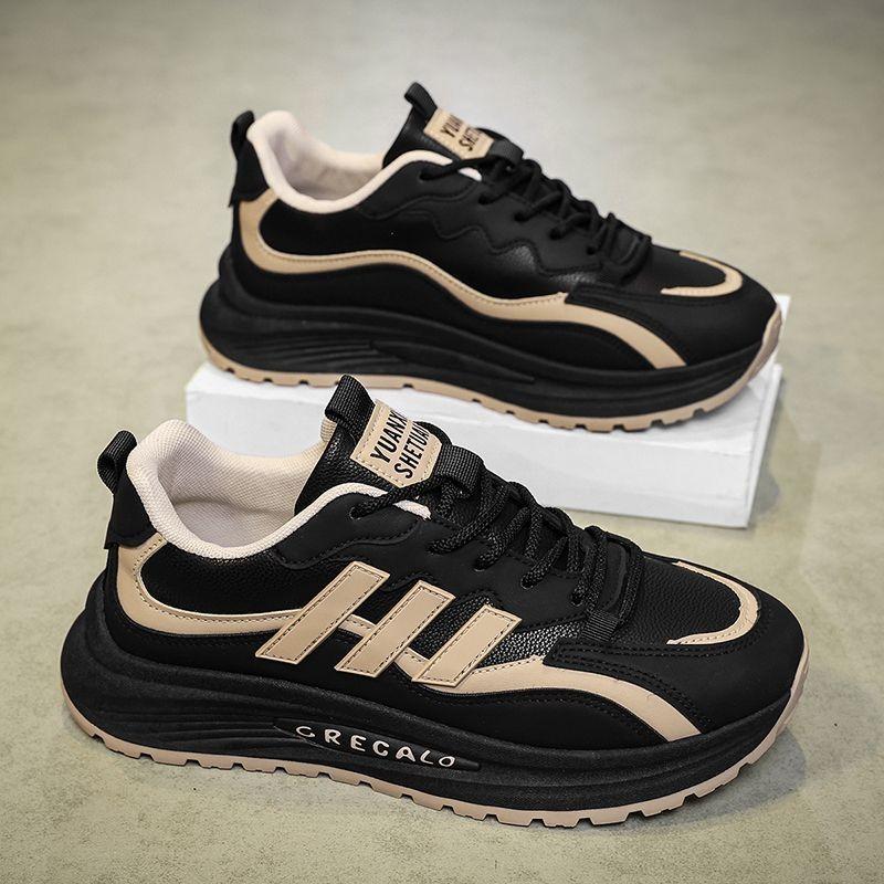 Autumn men's shoes new platform sports shoes versatile simple casual dad shoes breathable light Forrest Gump shoes men