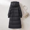 Women's 90% Down Long Hooded Puffer Jacket