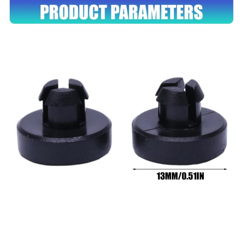 Set di 4 Tappi Fermacoffre 12832495, Pezzi Tampone in Plastica Nera con Clip a Pressione, per Saab 9-3 Cabriolet 2004-in Aree di Contatto del Coperchio del Bagagliaio Posteriore