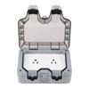 Outdoor IP66 Waterproof Wall Power Socket 2 Sockets Rainproof Charging Outlet   15A
