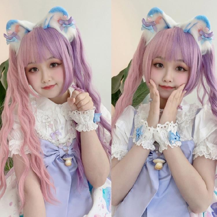 Handmade Fun Cosplay Headpiece Wolf-Ears Halloween Party Role Play Headband